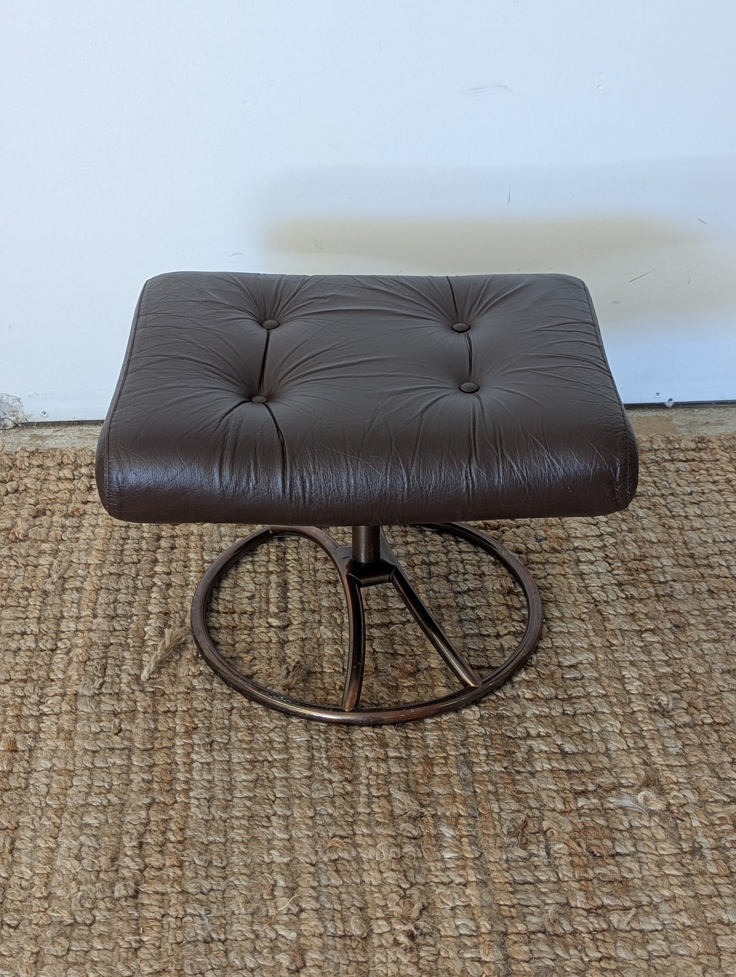 Vintage Ekornes Stressless Reclining Lounge Chair + Ottoman