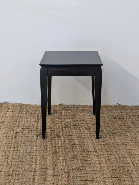 Black Wood Side Table