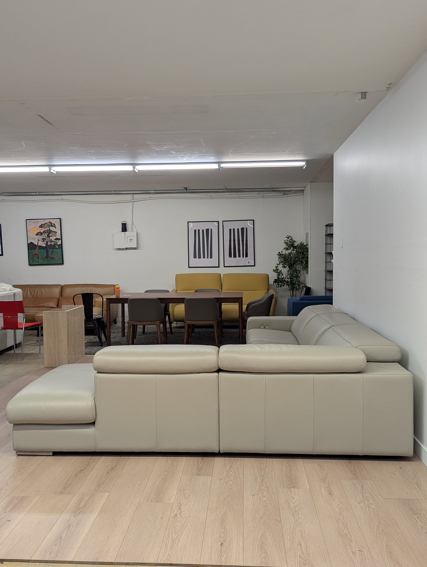 Incanto Zatel Power Reclining Leather Sectional
