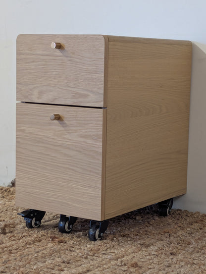 Article Krossa 12" File Cabinet - White Oak