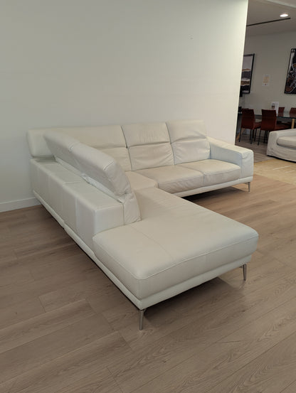 Natuzzi Italia Brooklyn Leather Sectional Sofa