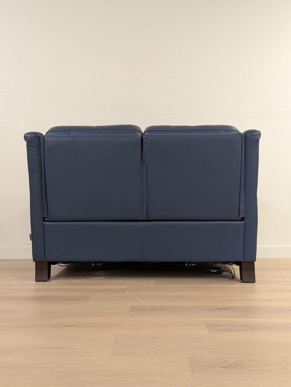 Amax Houston Power Reclining Leather Loveseat