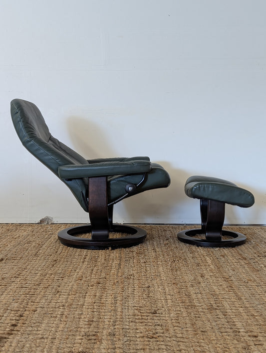 Ekornes Stressless Reclining Chair + Ottoman