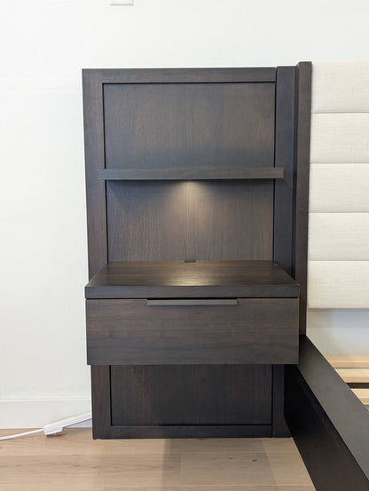 West Bros Furniture Phase Upholstered Bed W/ Nightstands