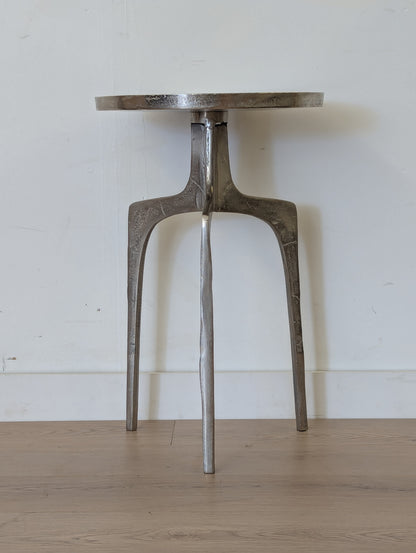 Muse & Merchant Bari Nickel Side Table