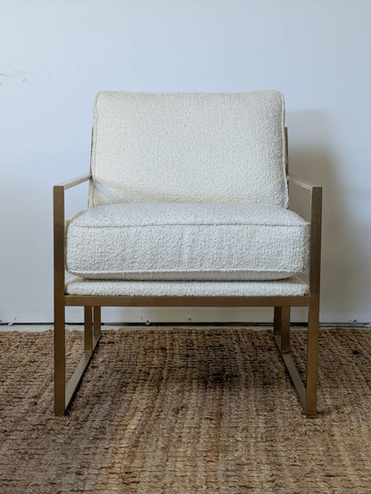 Decor-Rest Boucle Brass Chair (2 Available)