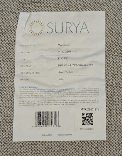 Surya Montclair Rug (Teal & Sage - 5' x 7'6)