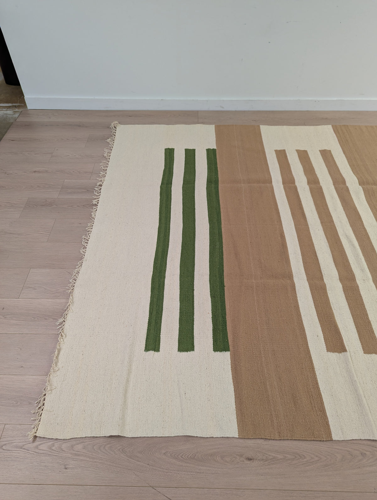 Anglo Oriental Dhurrie Handwoven Rug (91” x 118”)