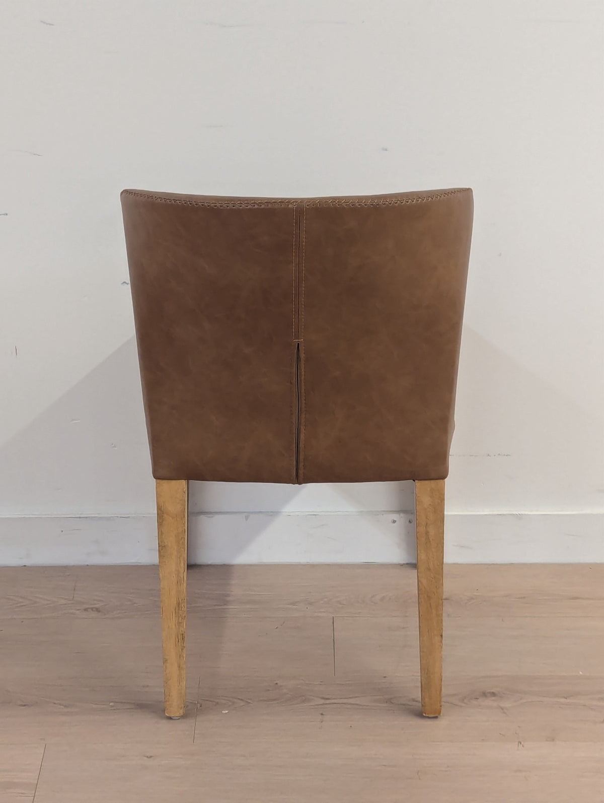 Muse & Merchant Fable Brown Faux Leather Dining Chairs (Set of 2)