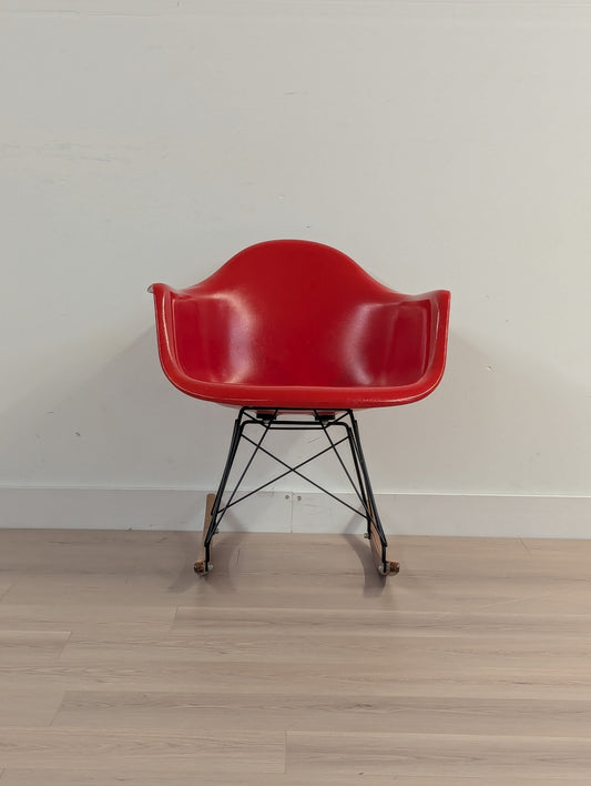 Case Study Furniture Arm Shell Rocker Base Chair (Eames Style)