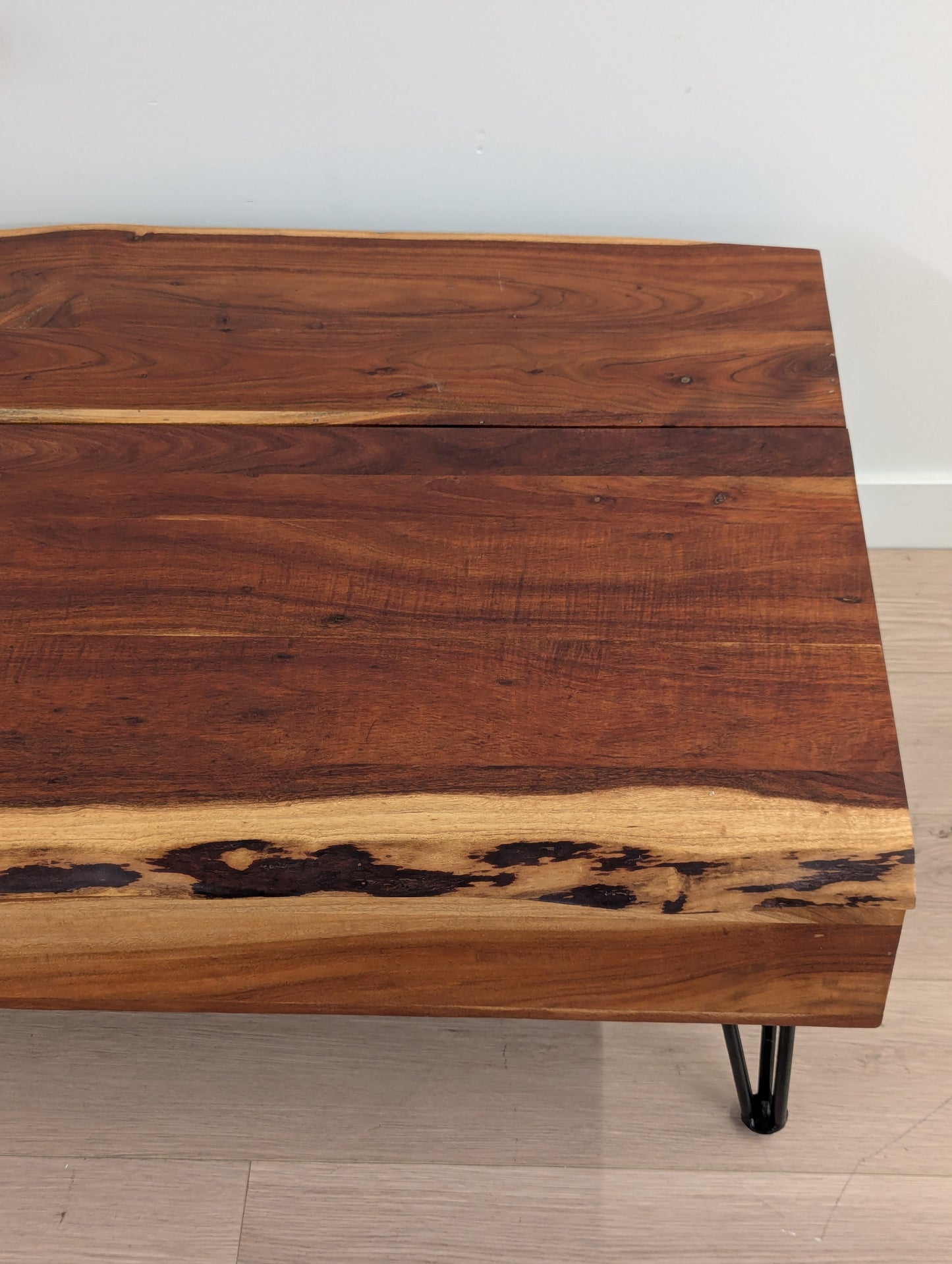 Live Edge Lift-Up Coffee Table