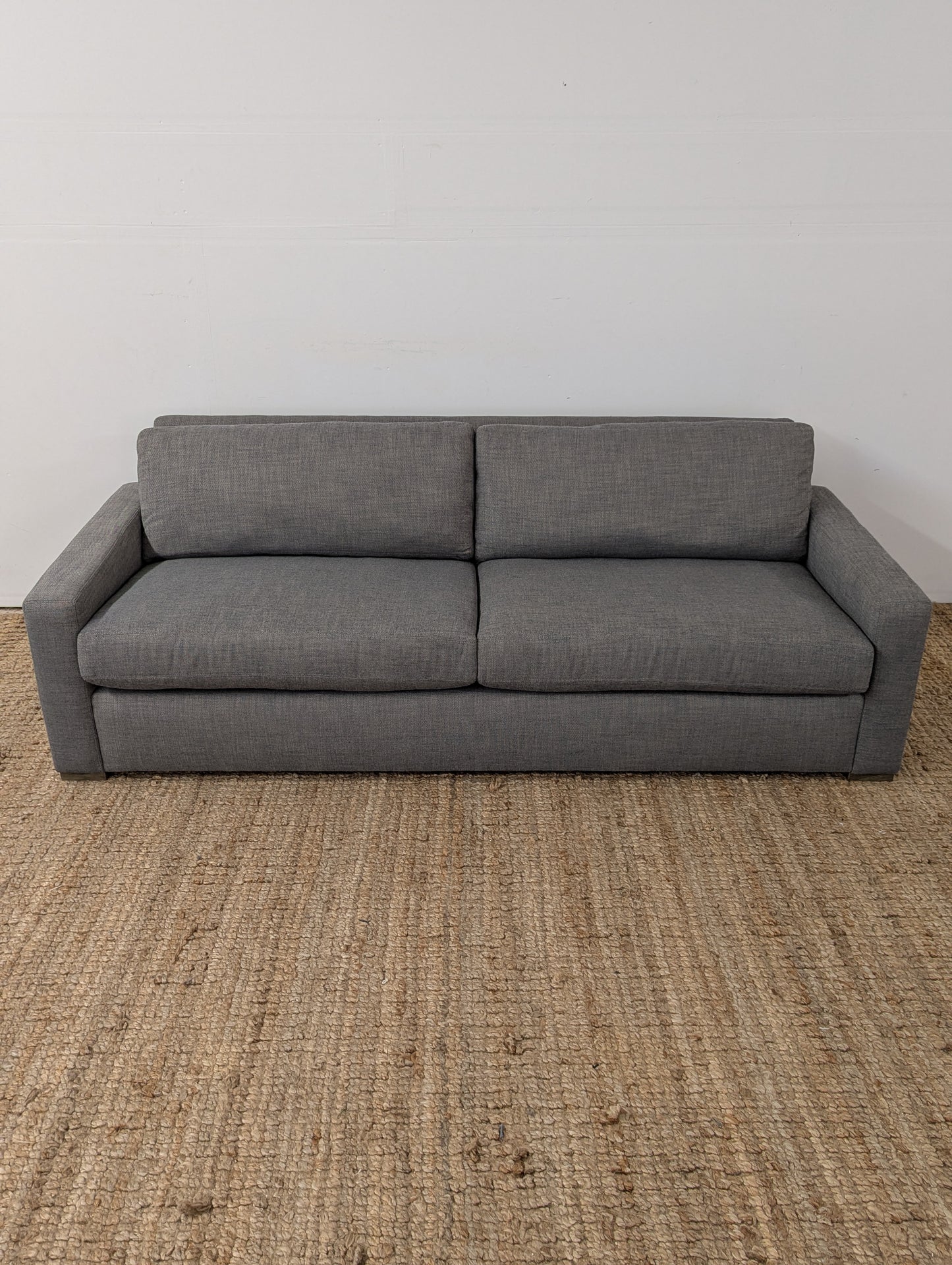 RH Maxwell 2 Cushion Sofa Perennials® Performance Textured Linen Weave