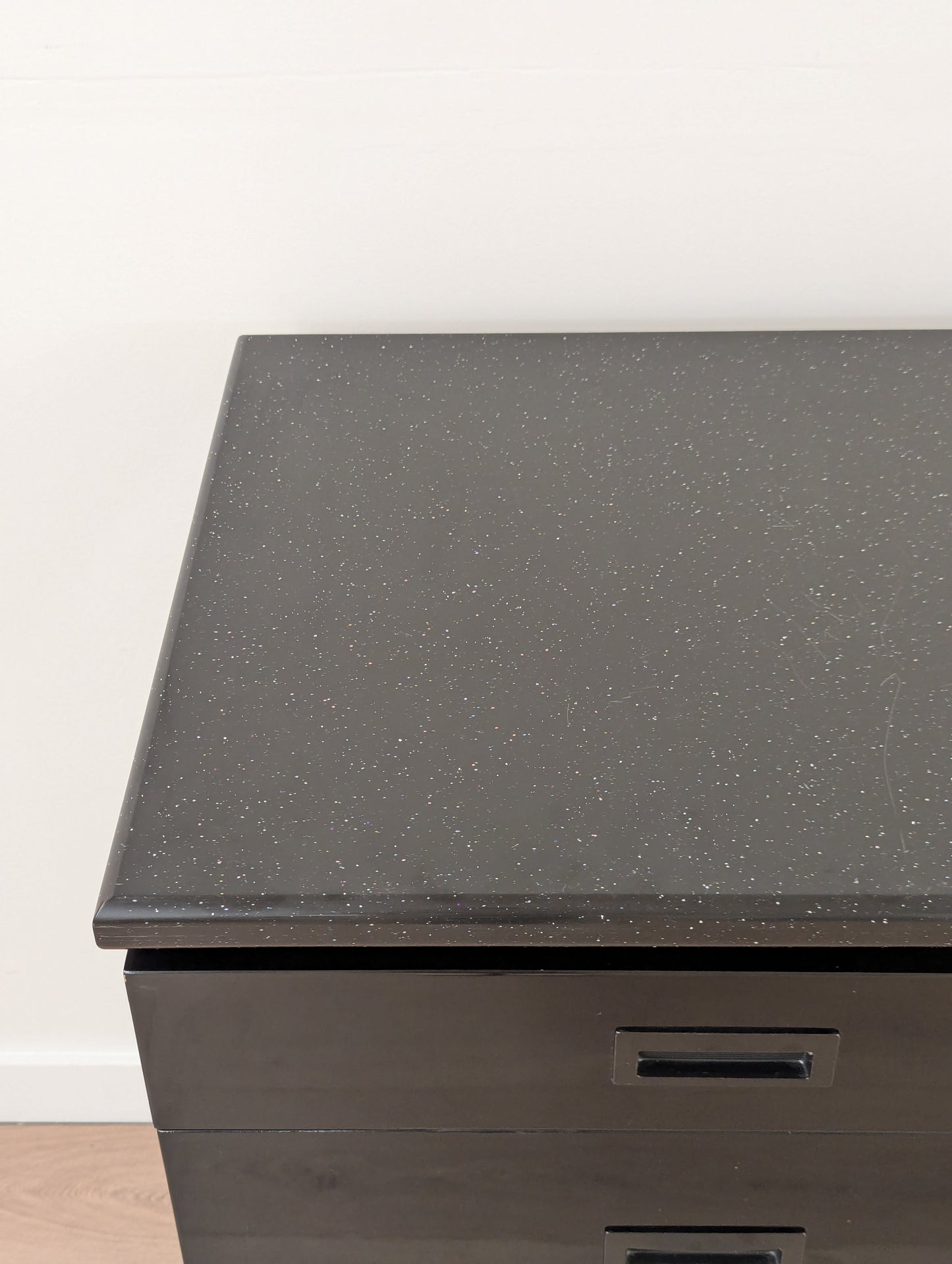 Black Marble Top Dovetail Dresser