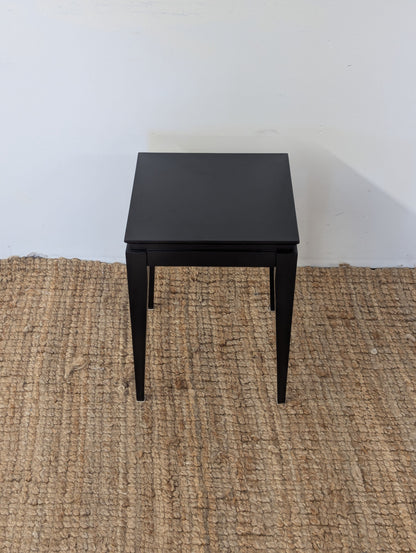 Black Wood Side Table