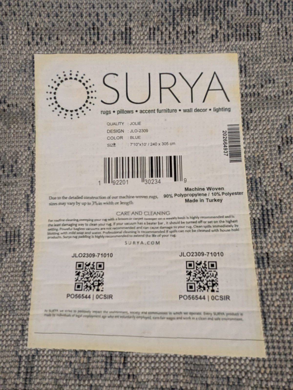 Surya James Oriental Rug (7'10” x 10')
