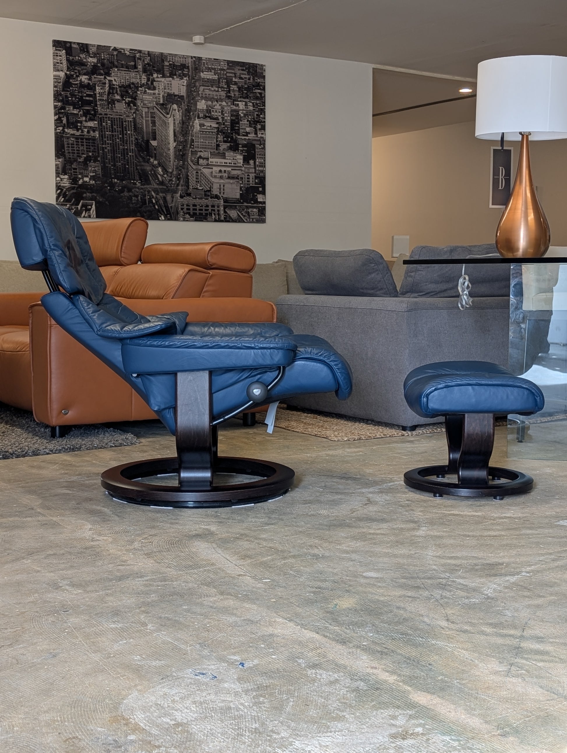 Ekornes Stressless Reno Reclining Chair Ottoman – Recertified