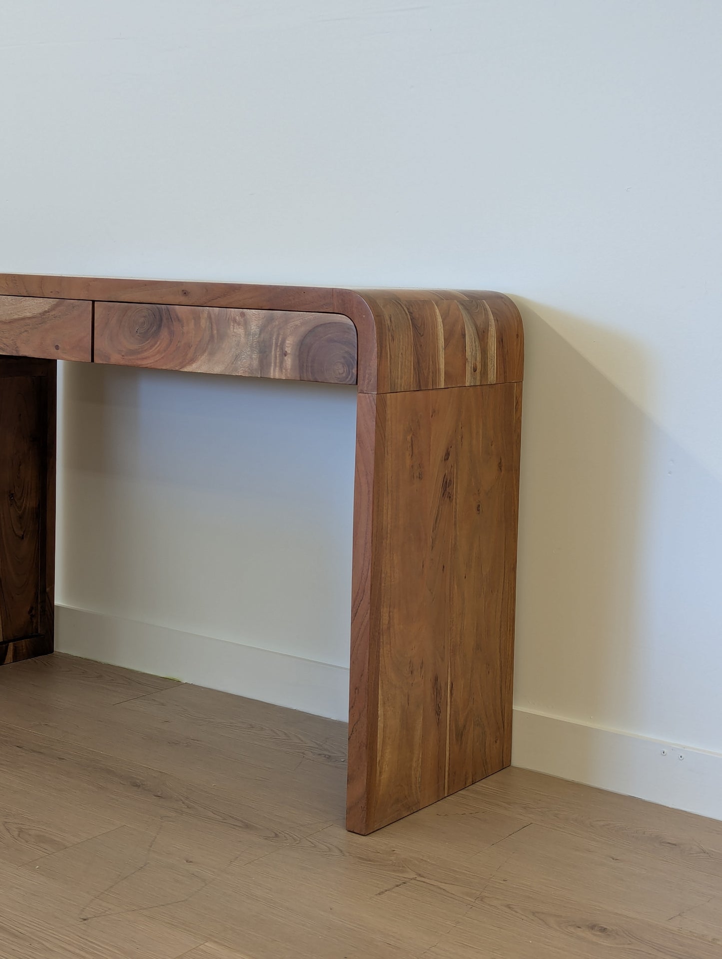 Mango Wood Console Table with 2 Drawers