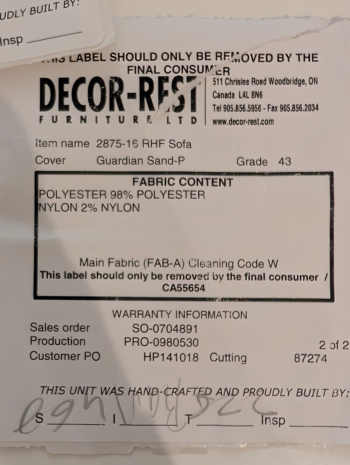 Decor-Rest Sectional