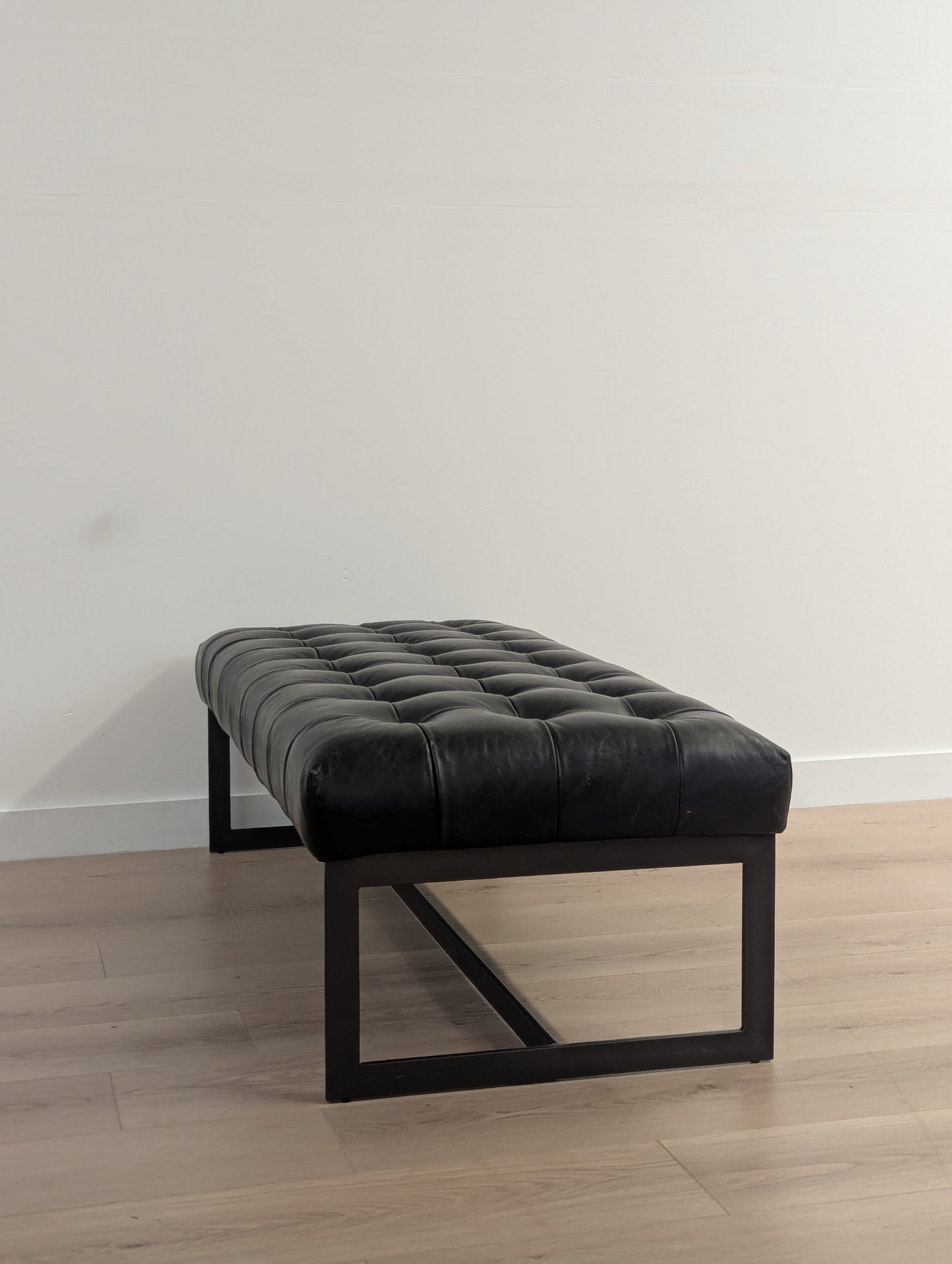 Moe's Wyatt Leather Bench