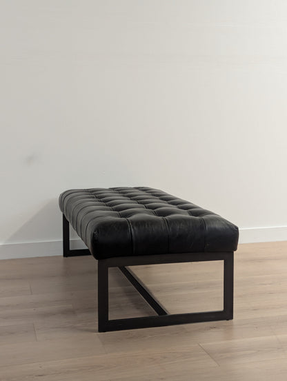 Moe's Wyatt Leather Bench