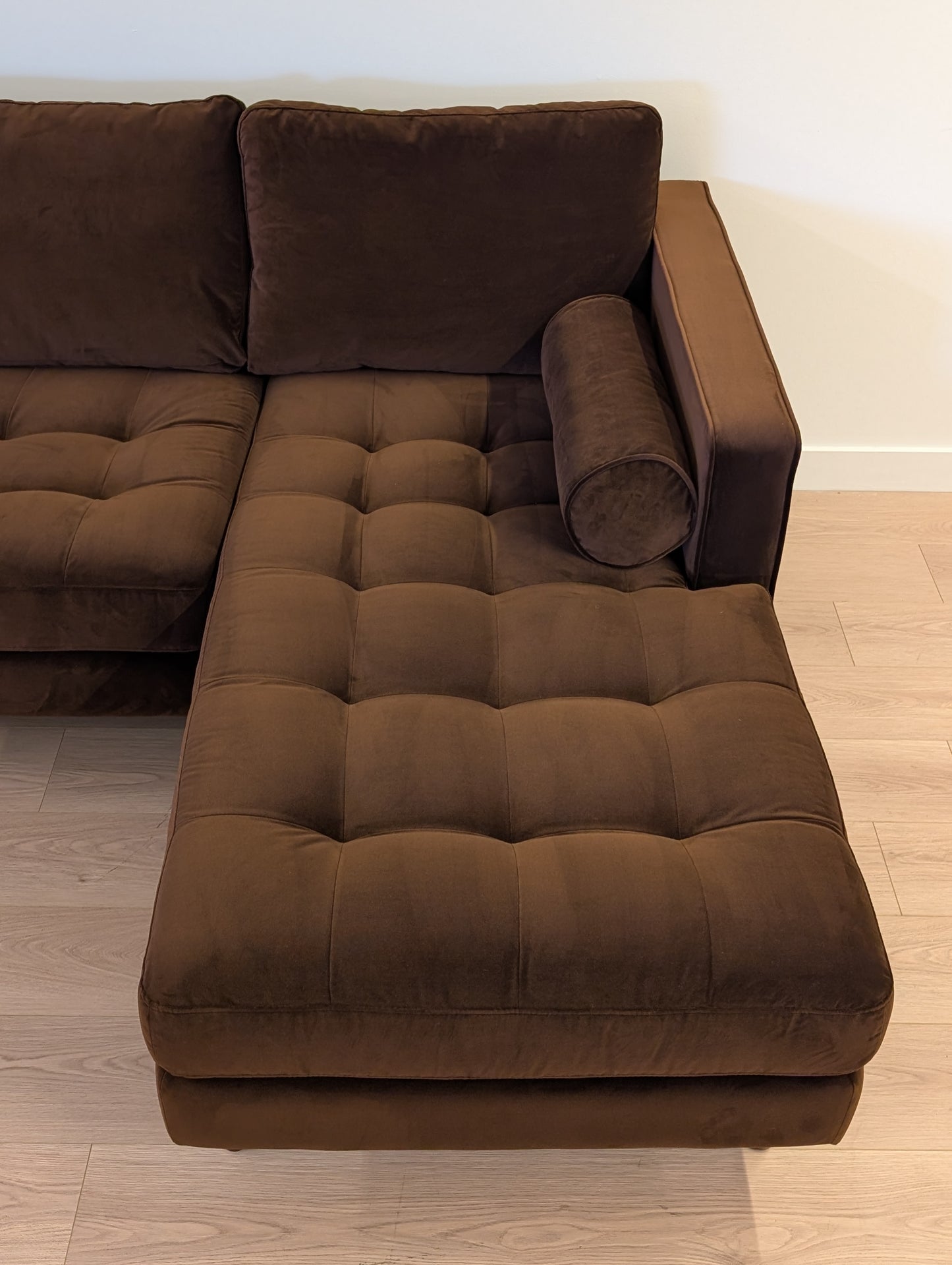 Article Sven 100" Tufted Velvet Right Sectional