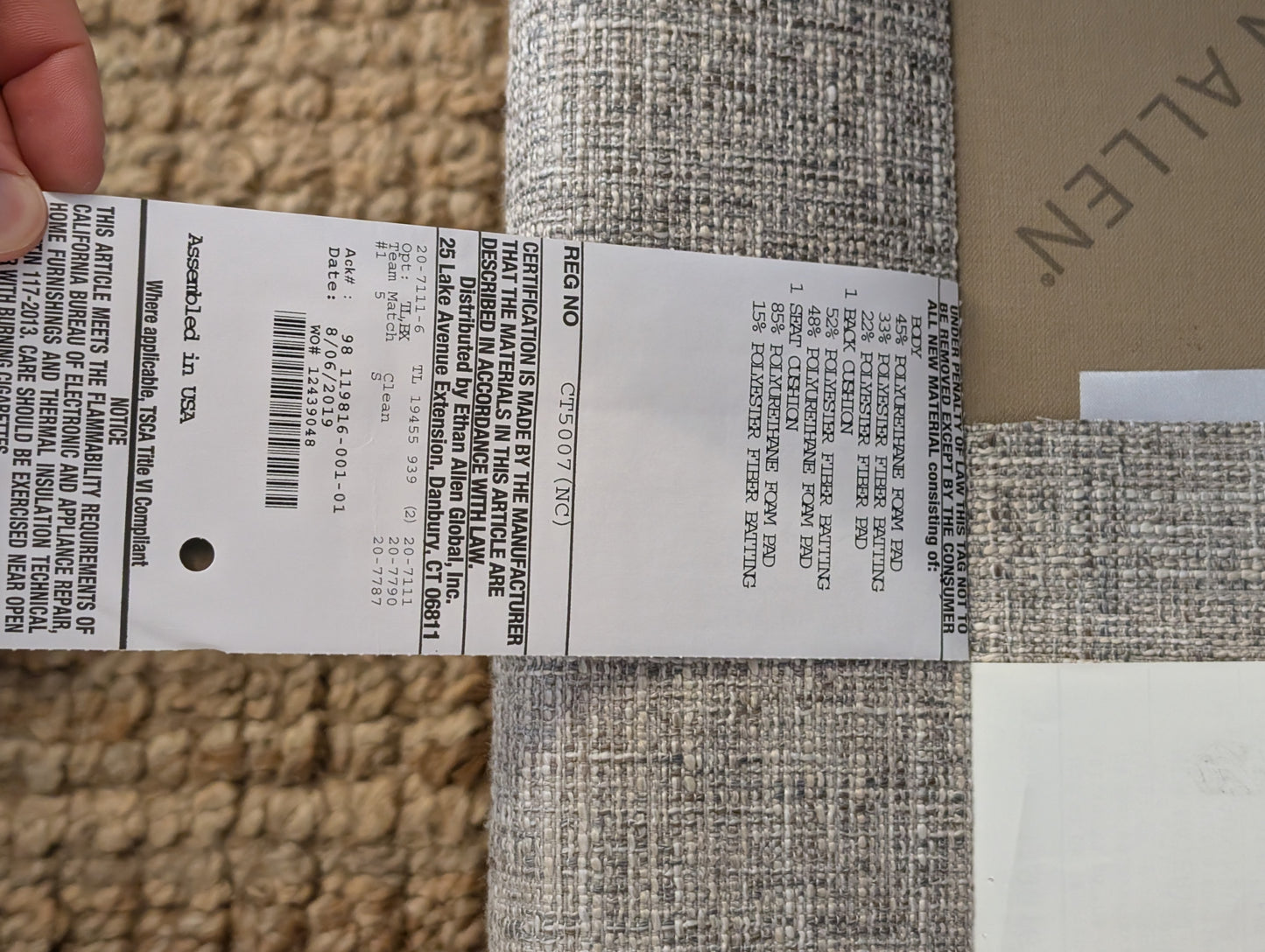 Ethan Allen Bennet Arm Chair