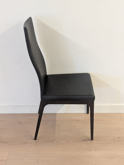 Scan Designs Leather Dining Chairs (Set of 4)