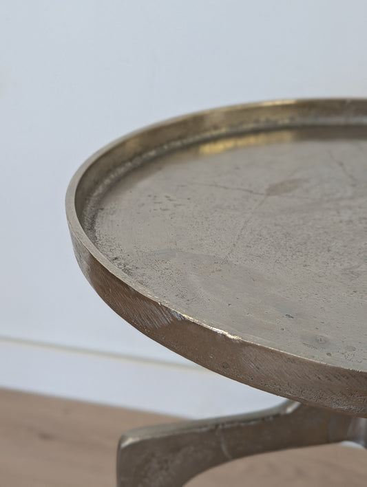 Muse & Merchant Bari Nickel Side Table