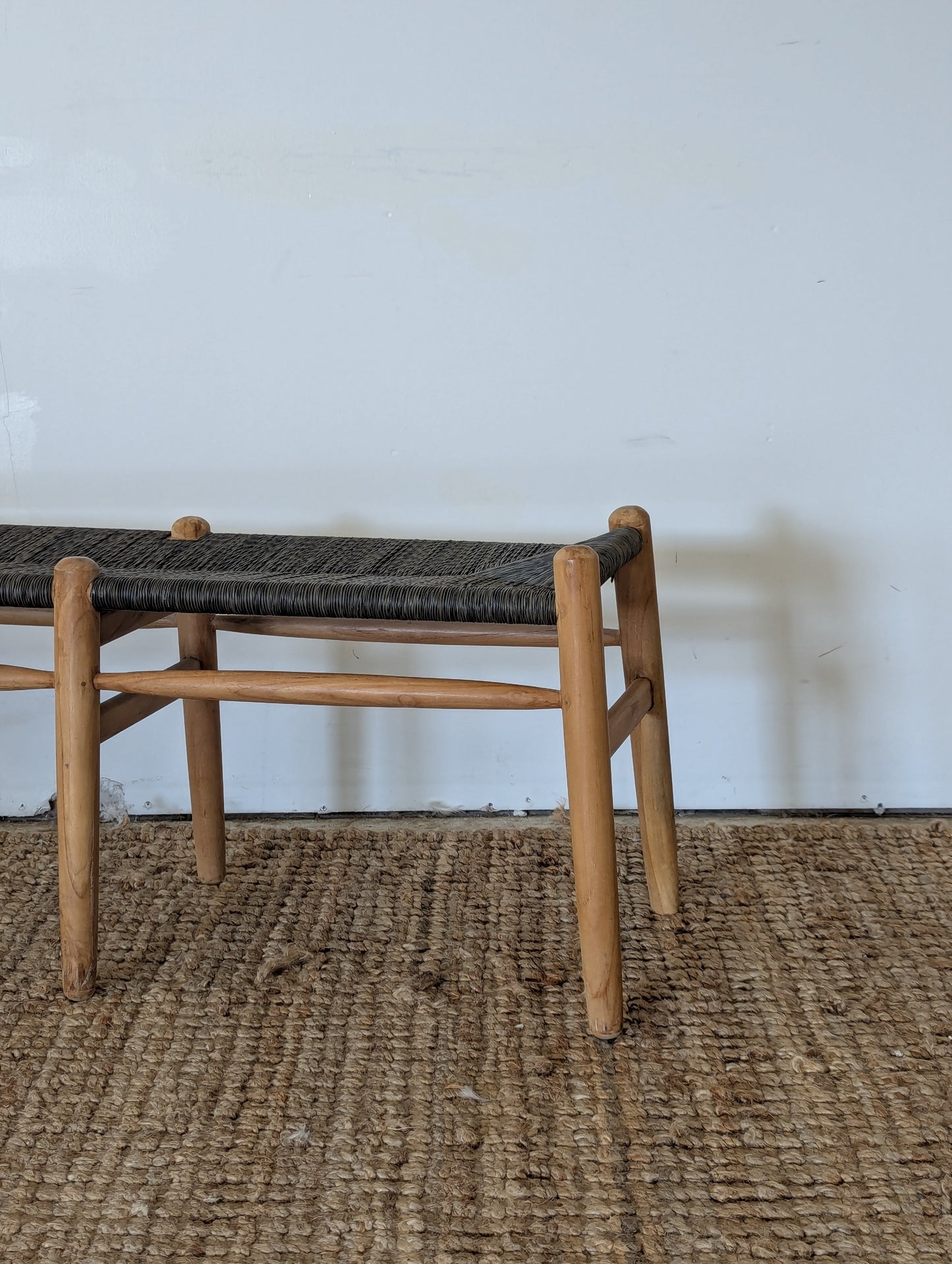 Rattan Wood Bench