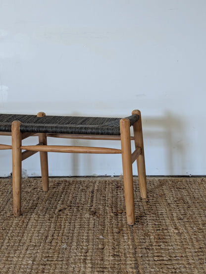 Rattan Wood Bench