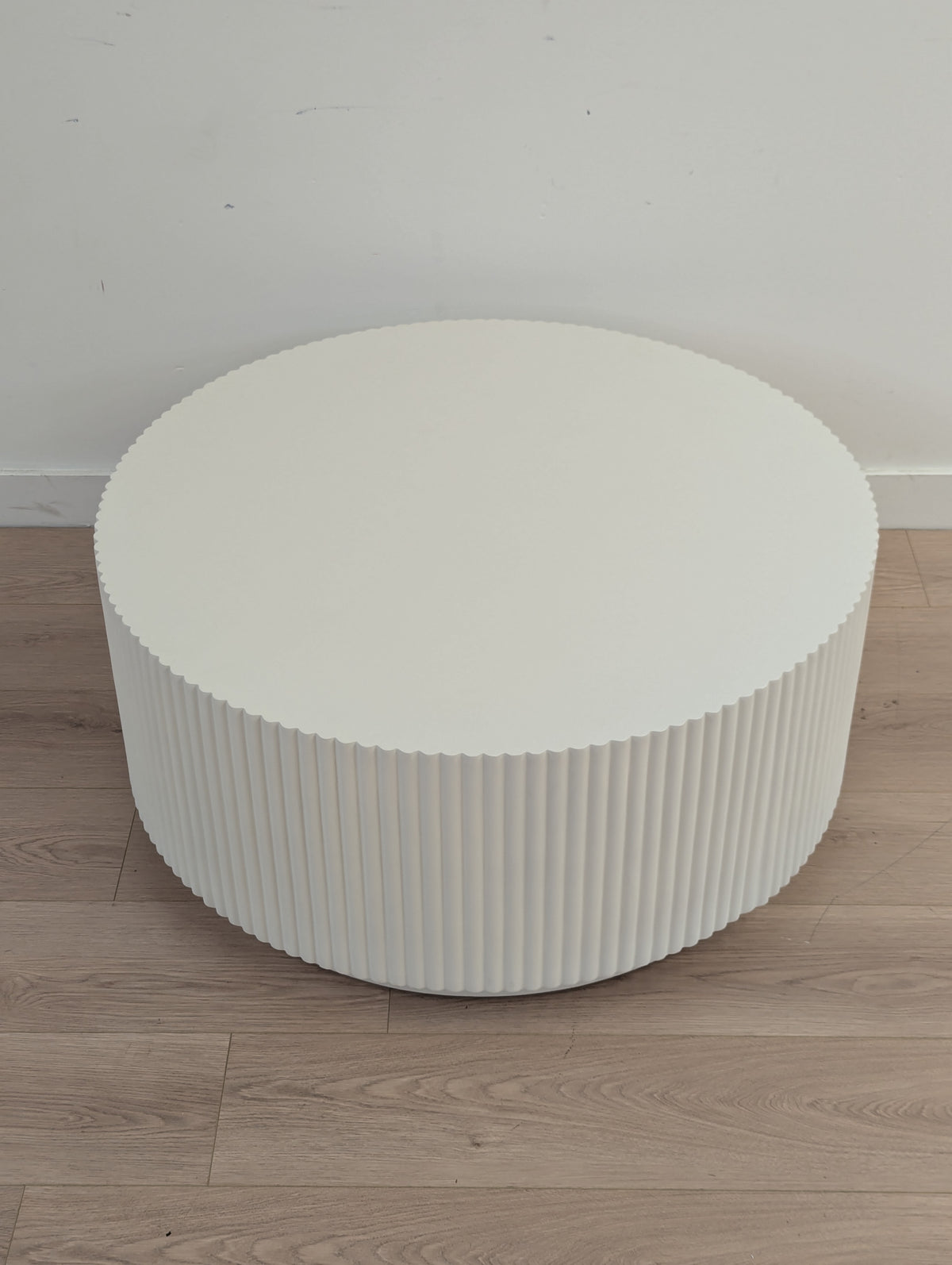 Article Nordens Fluted Coffee Table (Soft White) (on hold)