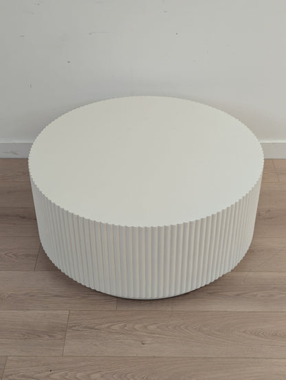 Article Nordens Fluted Coffee Table (Soft White) (on hold)
