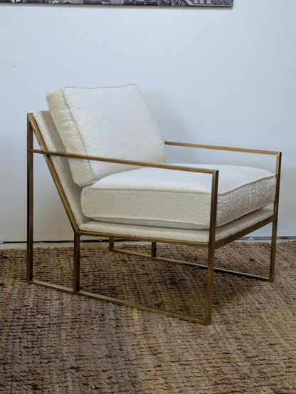 Decor-Rest Boucle Brass Chair (2 Available)