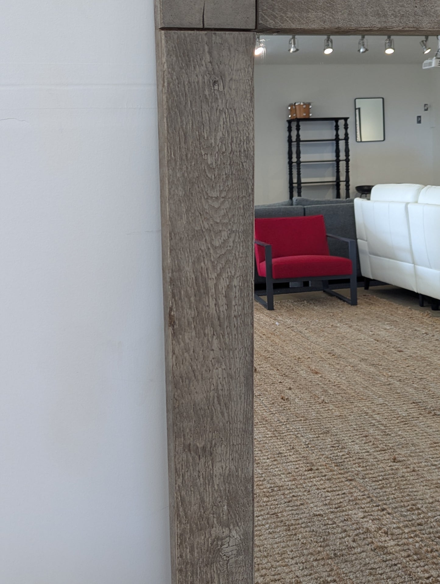 RH Russian Reclaimed Oak Mirror 55X96 Grey