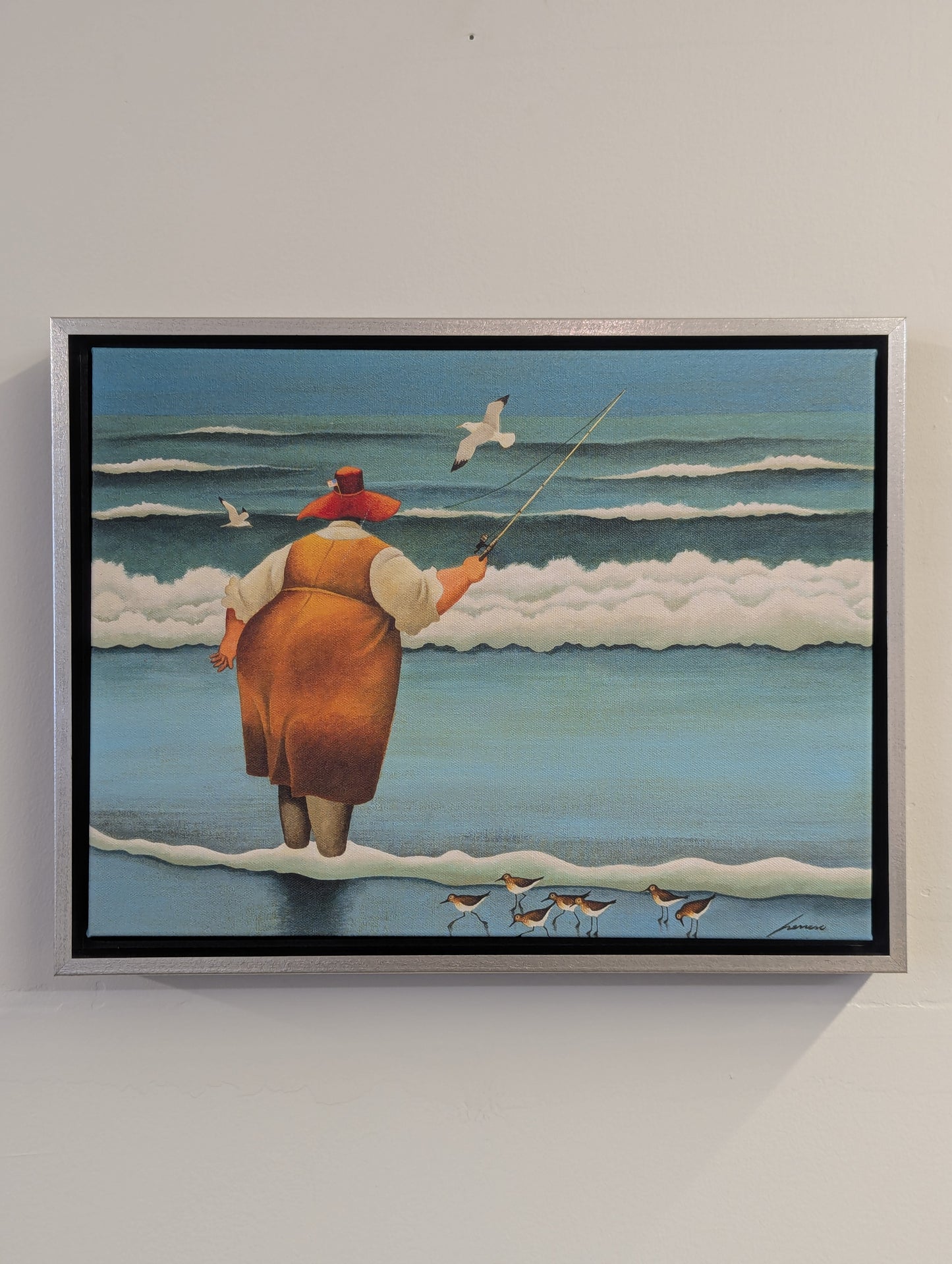 Surfside Fishing by Lowell Herrero