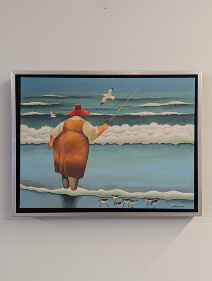 Surfside Fishing by Lowell Herrero