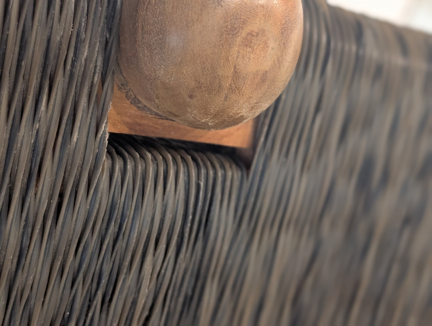 Rattan Wood Bench