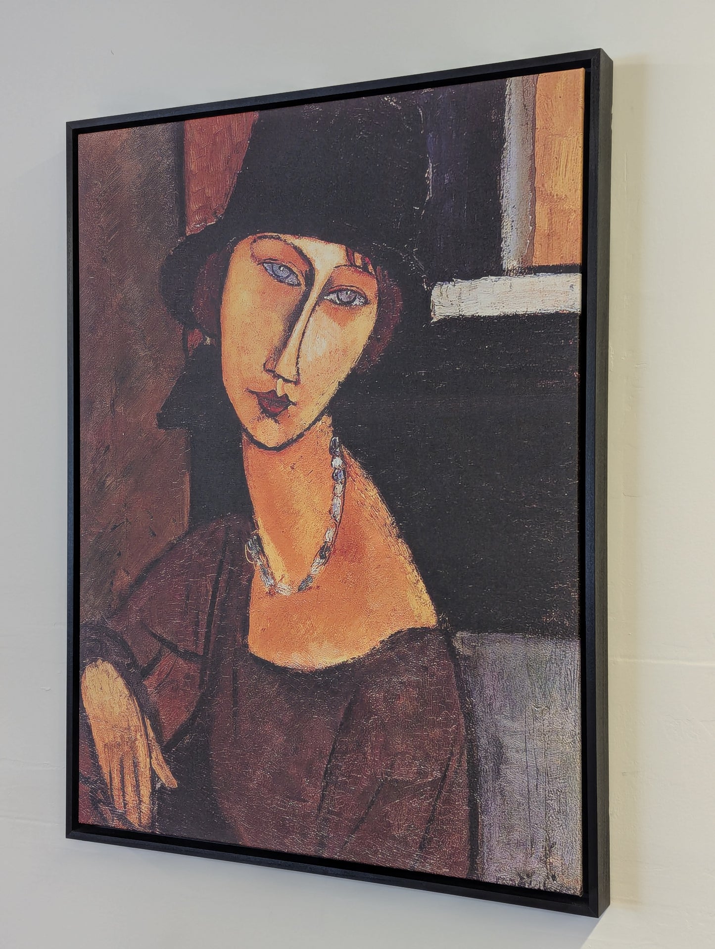 Jeanne Hebuterne With Hat and Necklace by Amedeo Modigliani