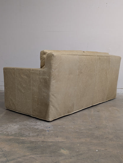 Belgian Track Arm Leather Sofa
