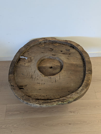 Antique Grinding Wheel Coffee Table