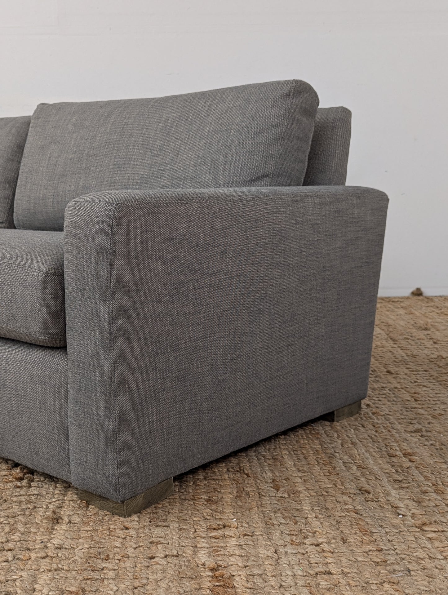 RH Maxwell 2 Cushion Sofa Perennials® Performance Textured Linen Weave