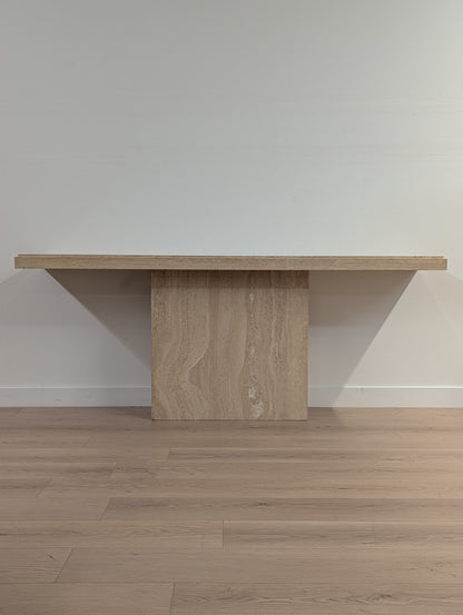 The Art Shoppe Travertine Console