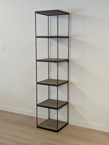 RH Reclaimed Russian Oak Parquet Bookshelf (2 Available)