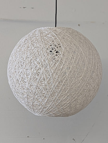 Alanna Arc Lamp with String Globe Shade