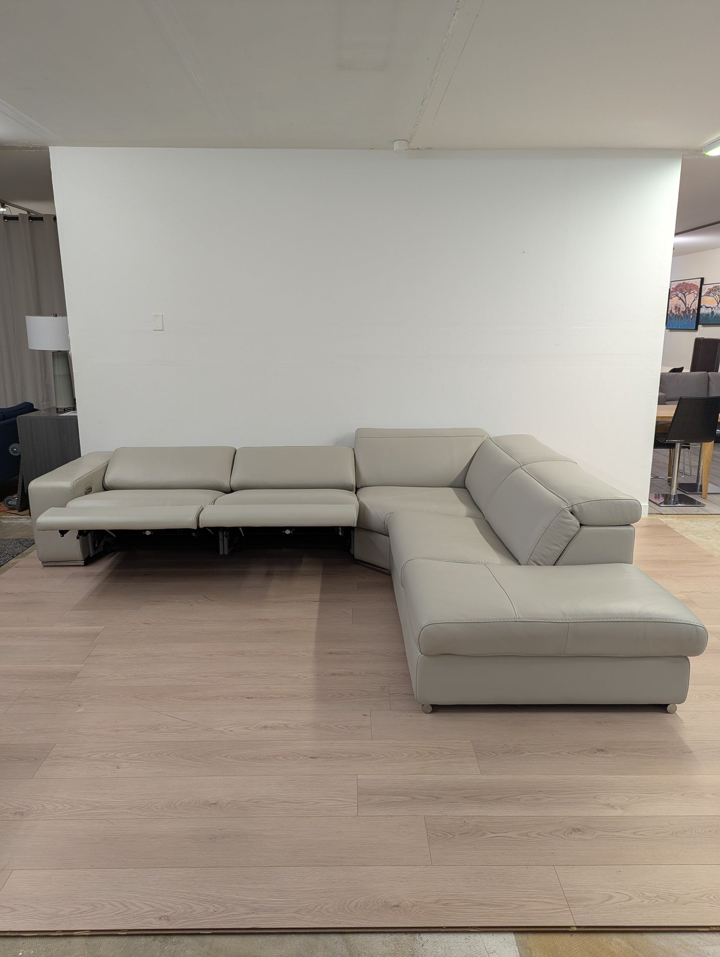 Incanto Zatel Power Reclining Leather Sectional