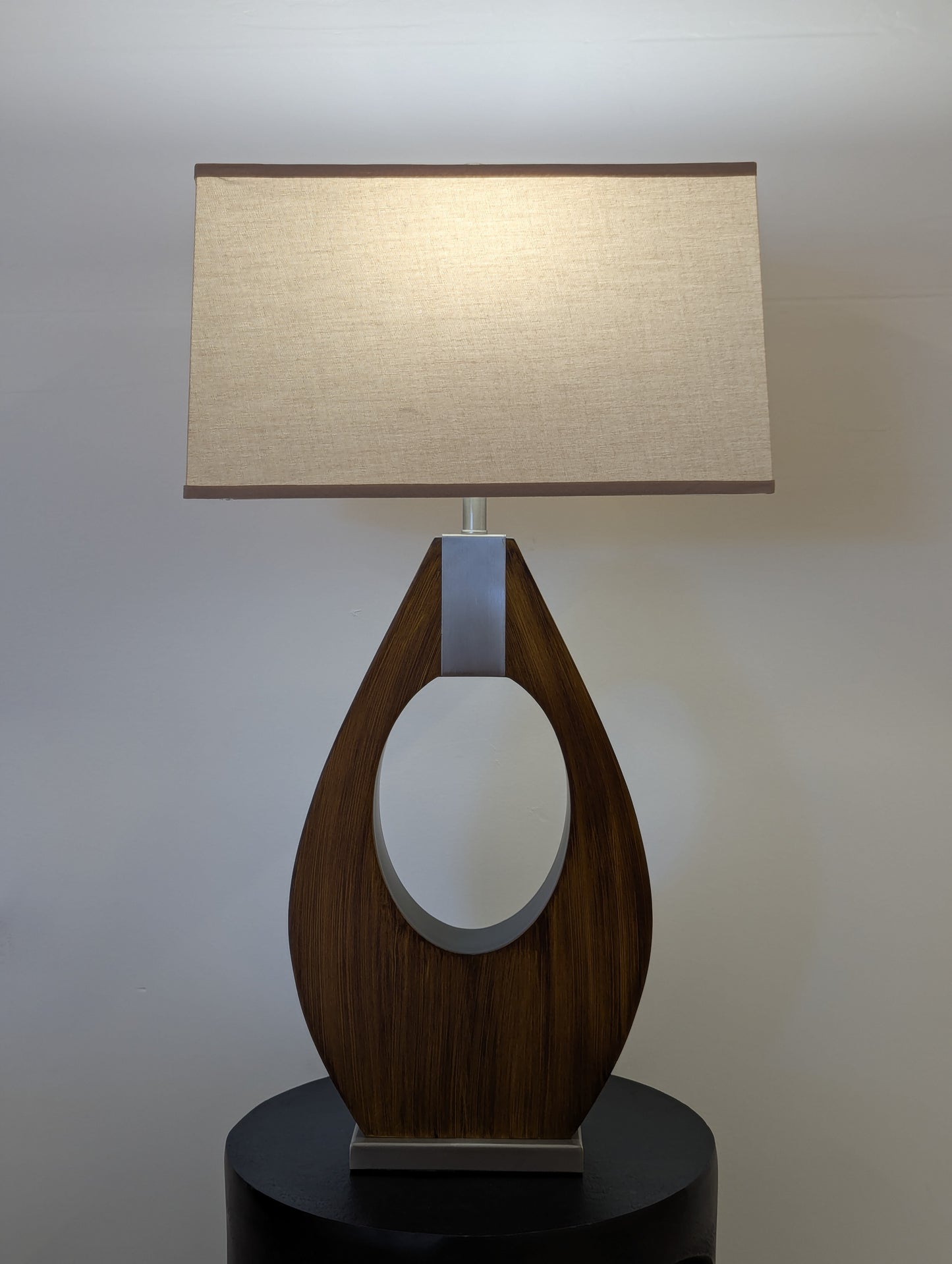 Nova of California Pearson Pecan Wood Lamp