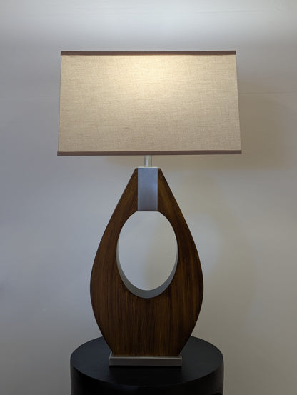 Nova of California Pearson Pecan Wood Lamp