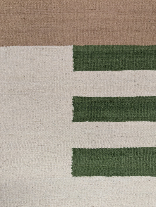 Anglo Oriental Dhurrie Handwoven Rug (91” x 118”)