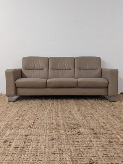 Stressless Wave Low Back Reclining Sofa