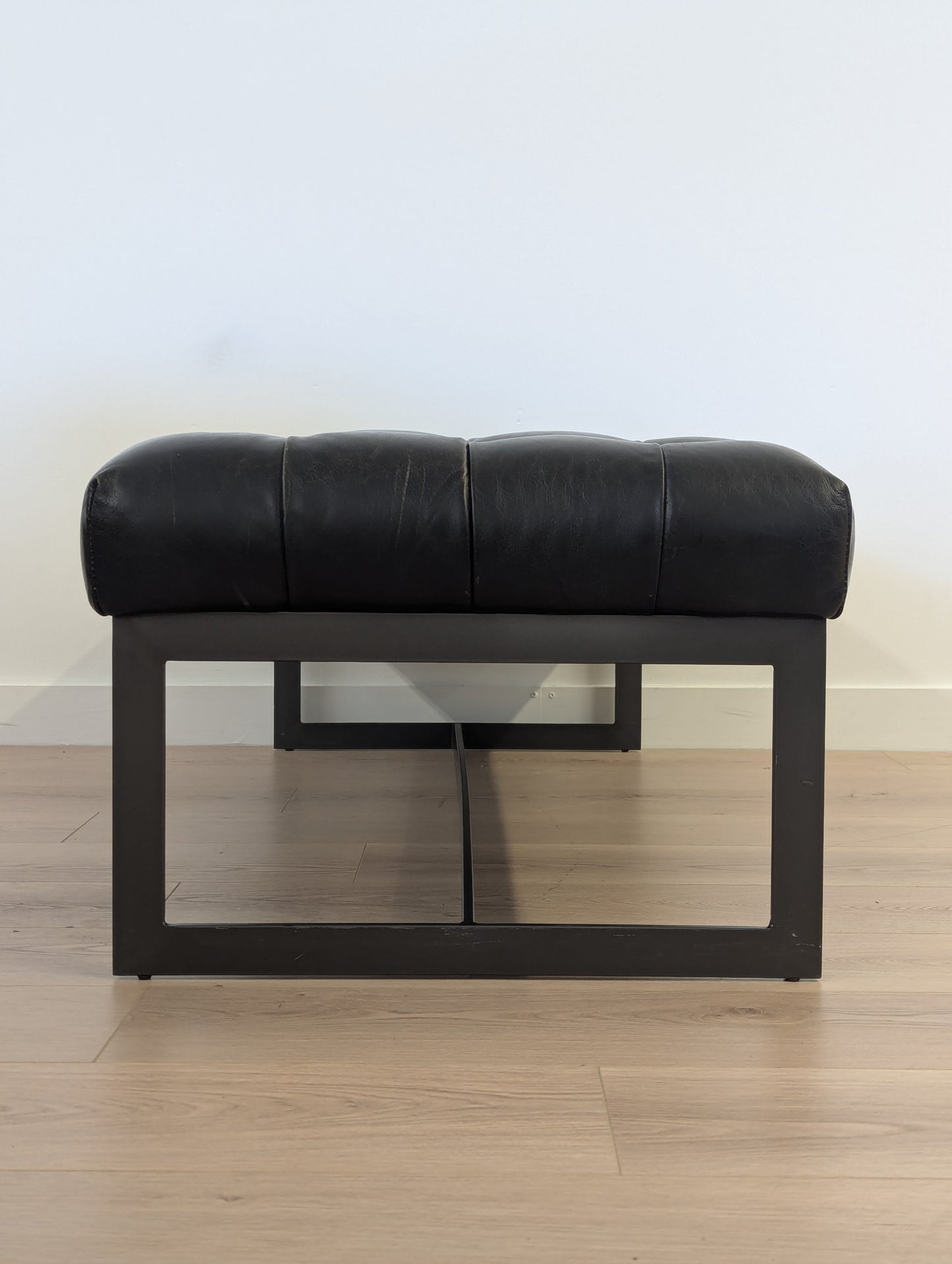 Moe's Wyatt Leather Bench